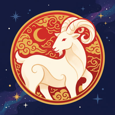 Year of the Goat emblem