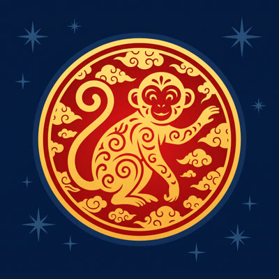 Year of the Monkey emblem