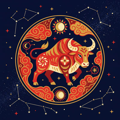 Year of the Ox emblem