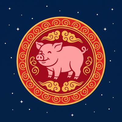 Year of the Pig emblem