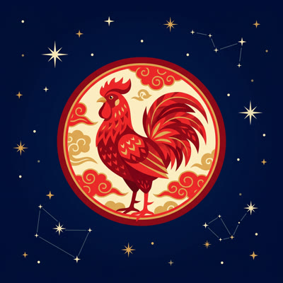 Year of the Rooster emblem
