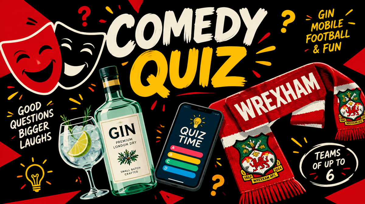 A red superhero mask next to a bottle of gin and a football