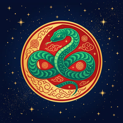 Year of the Snake emblem